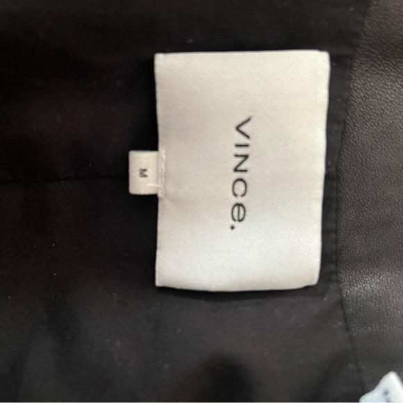 Vince Scuba Leather Jacket, Black, Medium - Picture 8 of 9